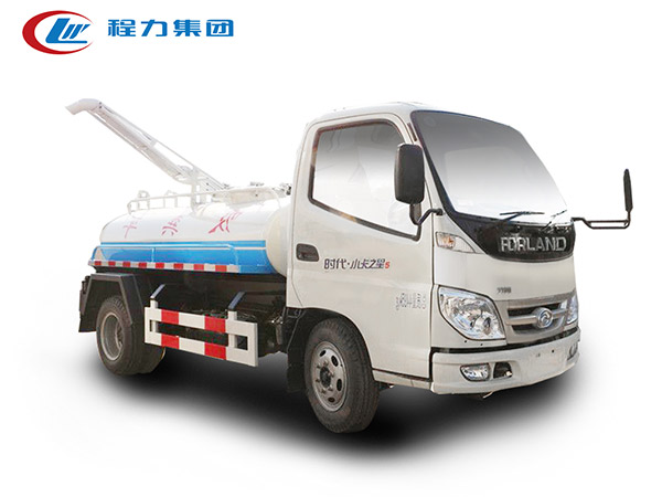 福田小卡3方吸粪车